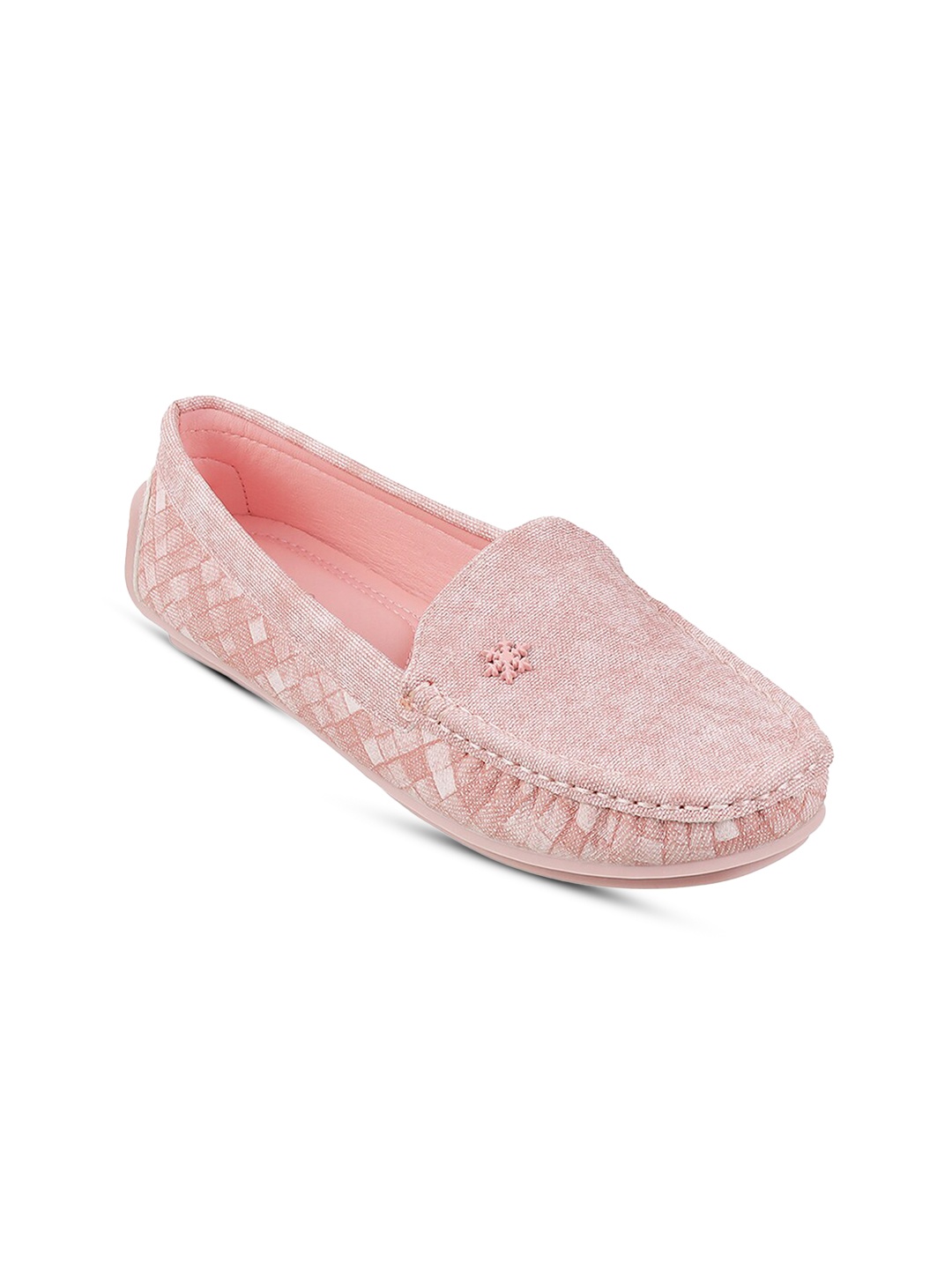 

Metro Textured Round Toe Ballerinas Flats, Beige