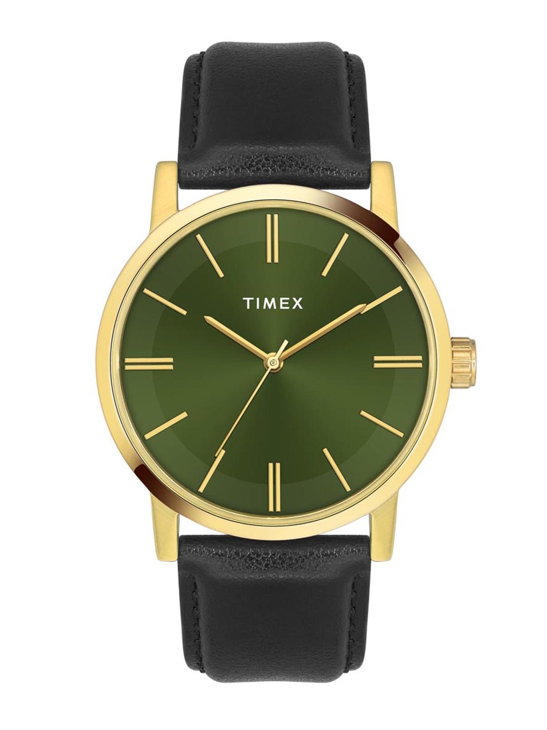 

Timex Men Brass Dial & Leather Straps Analogue Watch TWHG35SMU02, Green