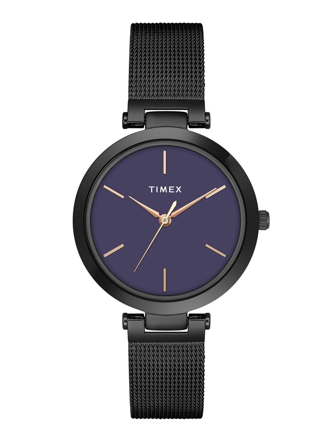 

Timex Women Stainless Steel Bracelet Style Straps Analogue Watch TWEL118SMU05, Purple