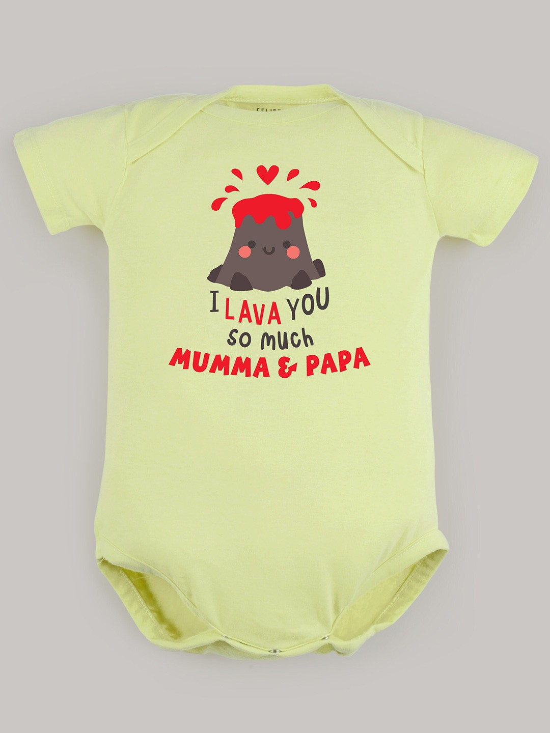 

FFLIRTYGO Infants Graphic Printed Pure Cotton Bodysuit, Green