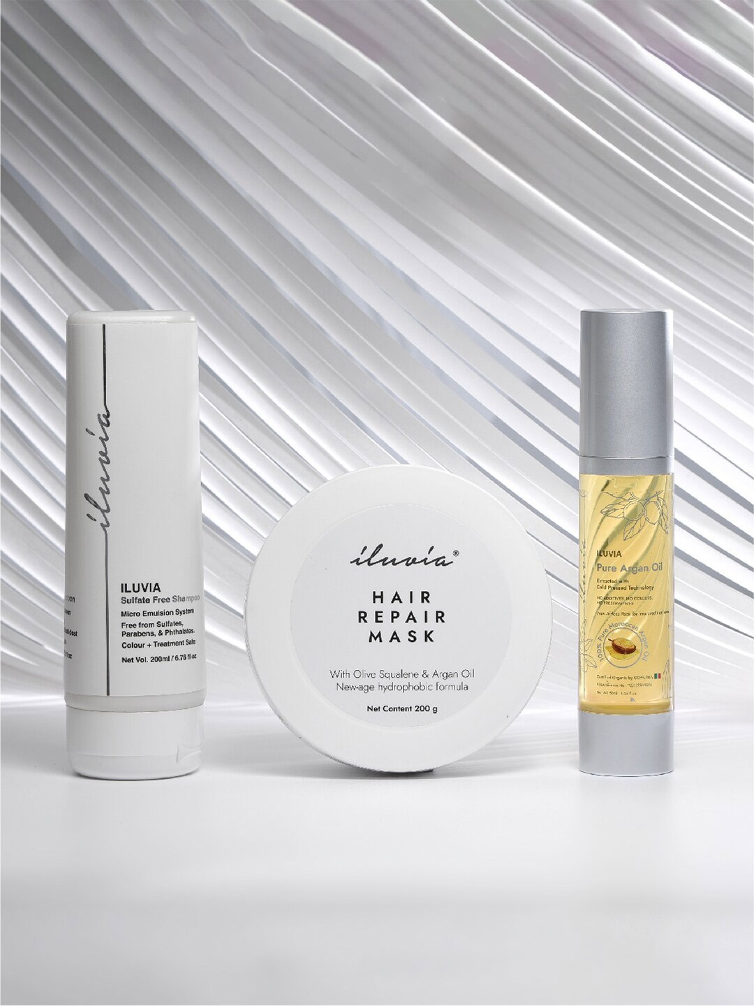 

iluvia Professional Gentle Haircare System Hair Care Combo, White