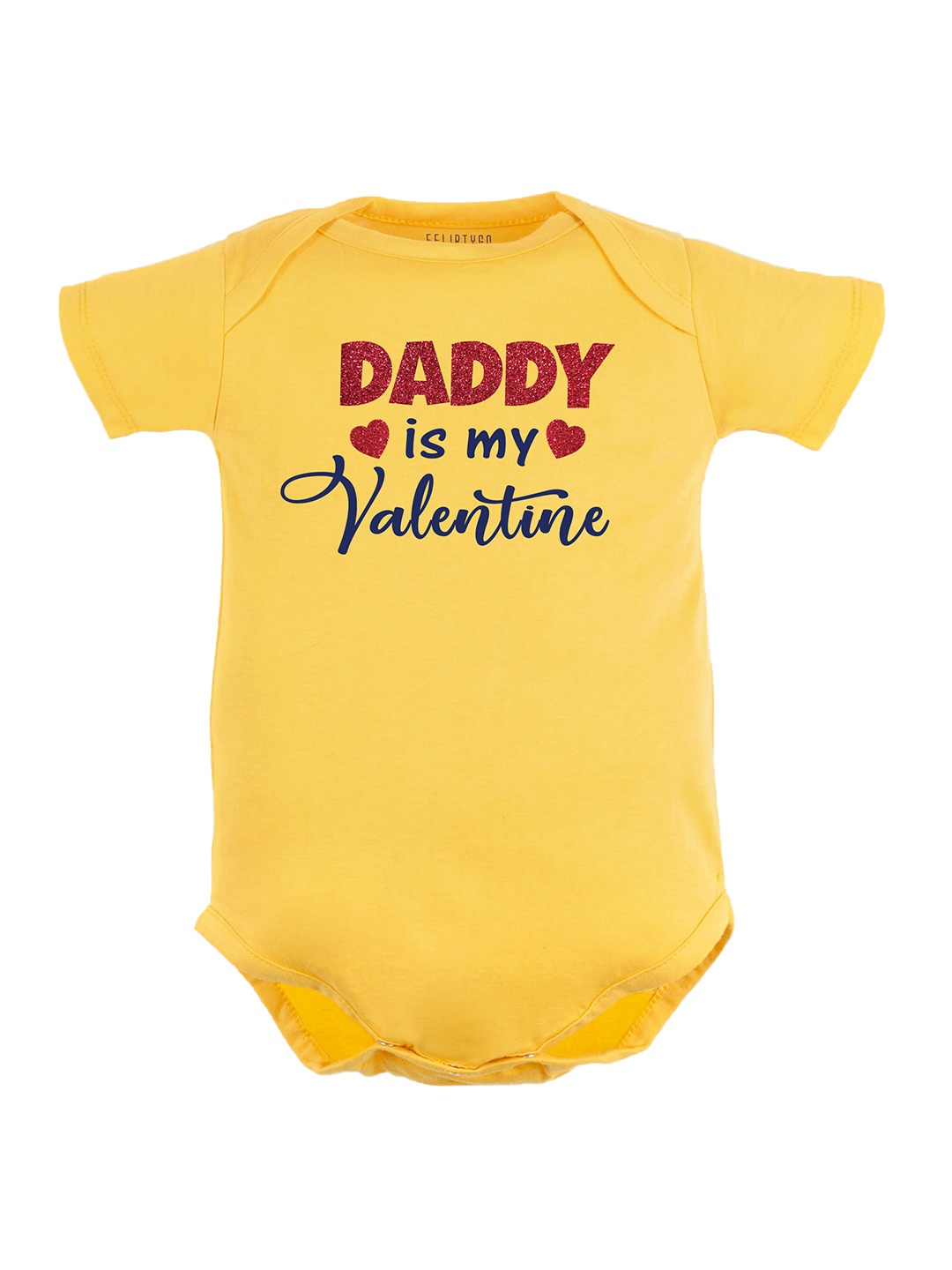 

FflirtyGo Infants Printed Pure Cotton Bodysuit, Yellow