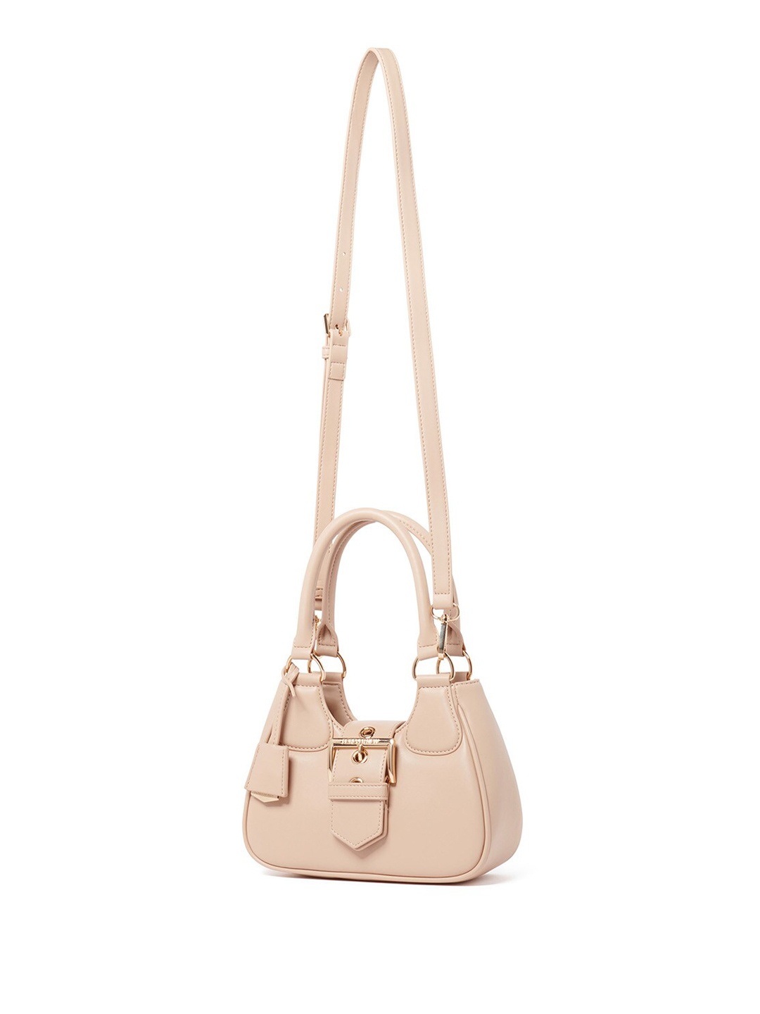 

Forever New Nude-Coloured Bucket Detail Structured Handheld Bag