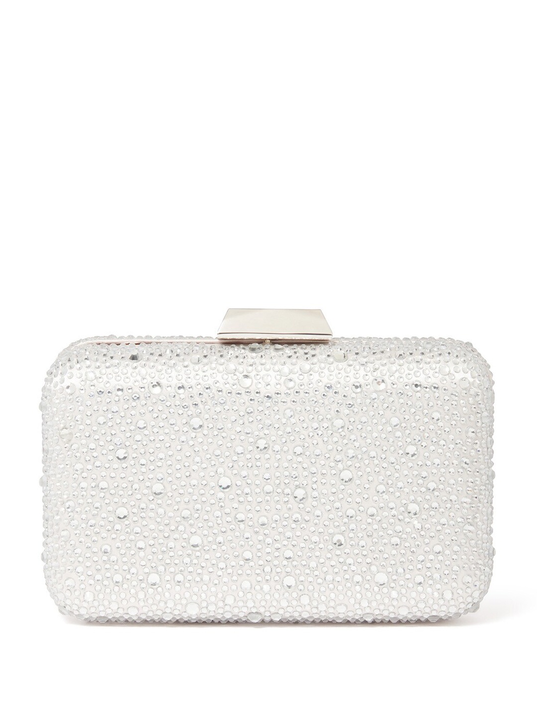 

Forever New Embellished Box Clutch, Silver