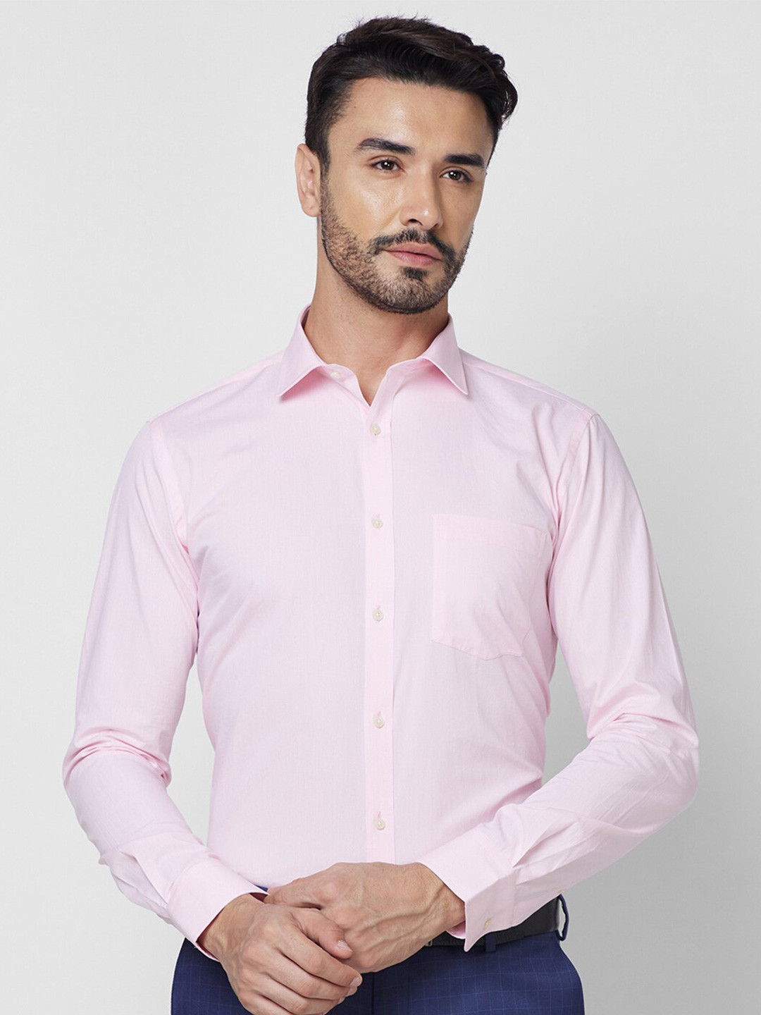 

Park Avenue Slim Fit Cotton Formal Shirt, Pink