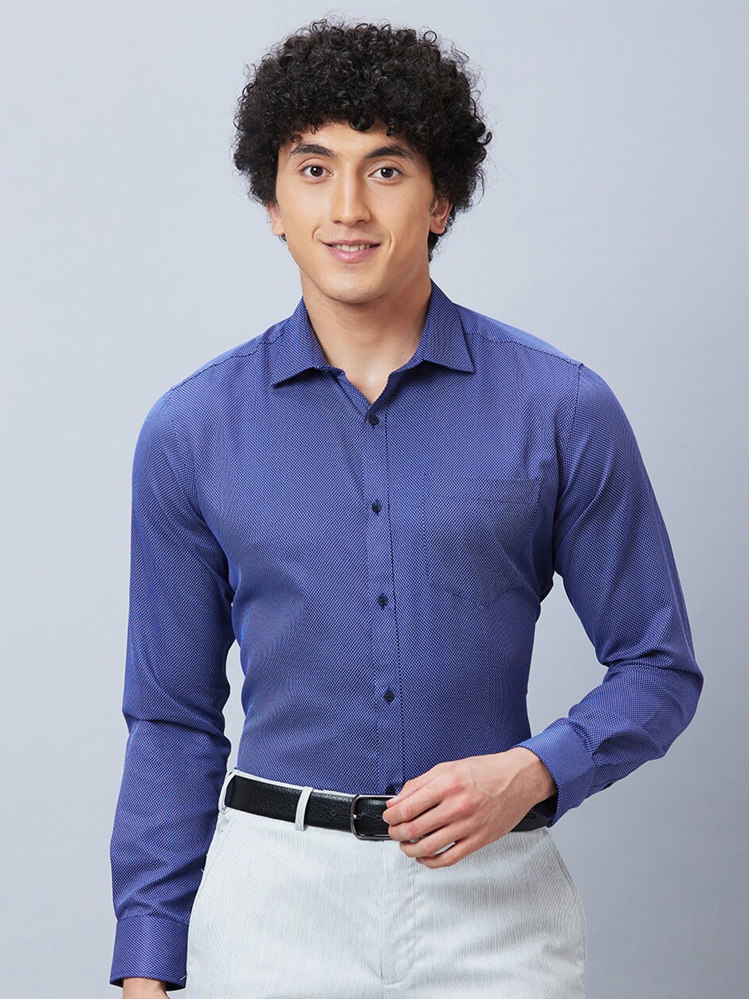 

Park Avenue Slim Fit Opaque Formal Shirt, Blue