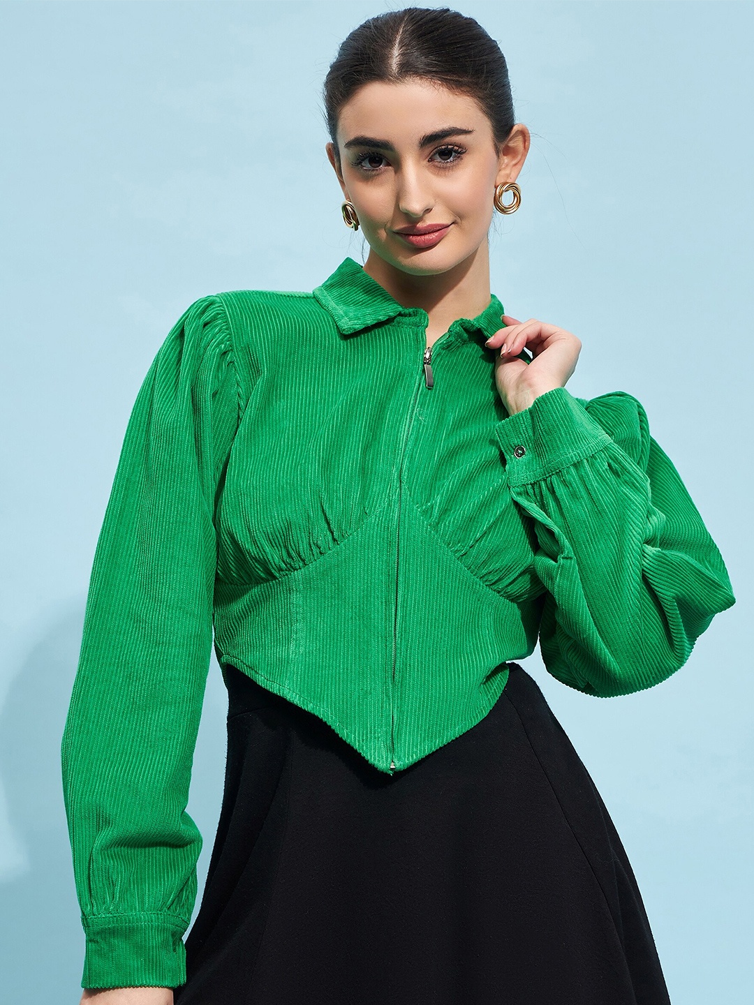 

STREET 9 Corduroy Tailored Jacket, Green