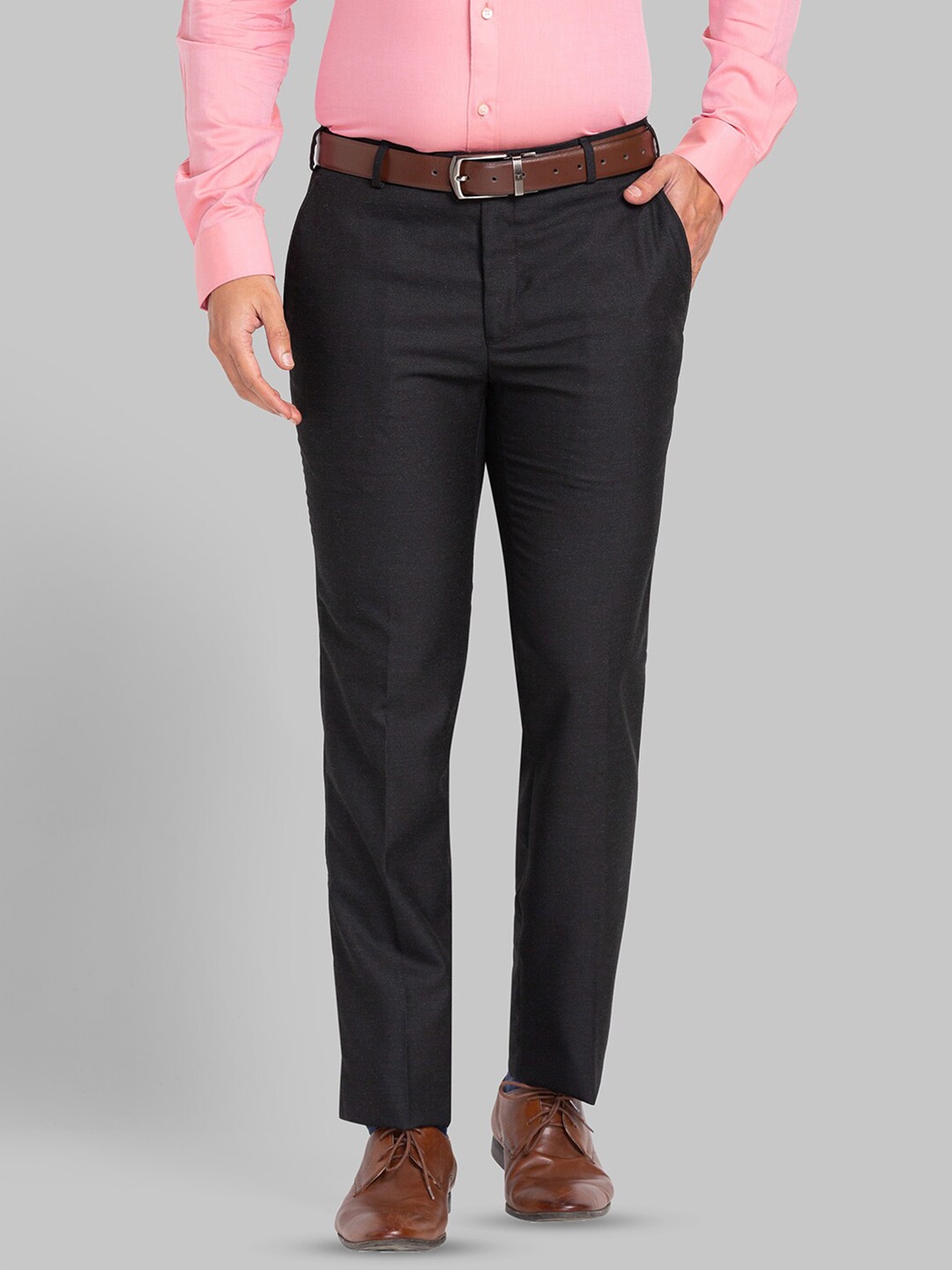 

Raymond Slim-Fit Formal Trousers, Black