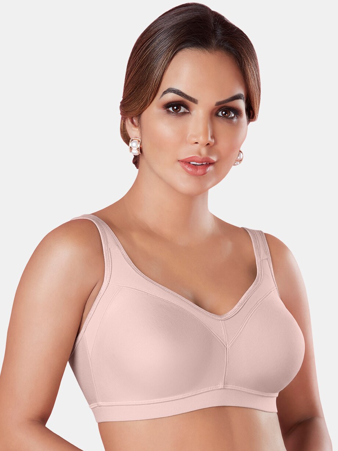 

Sonari Full Coverage All Day Comfort Cotton T-Shirt Bra, Rose