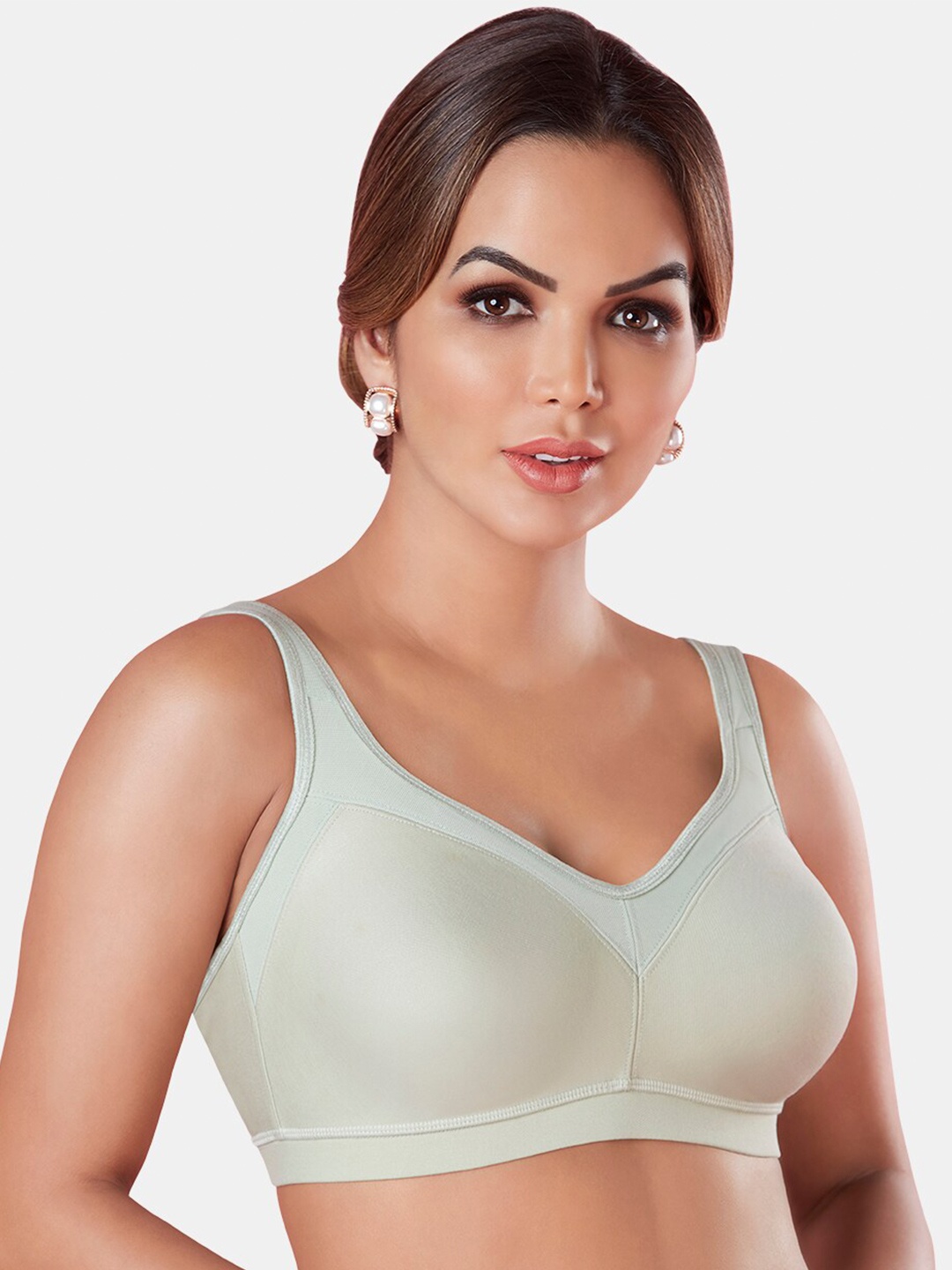 

Sonari Full Coverage All Day Comfort Cotton T-Shirt Bra, Green