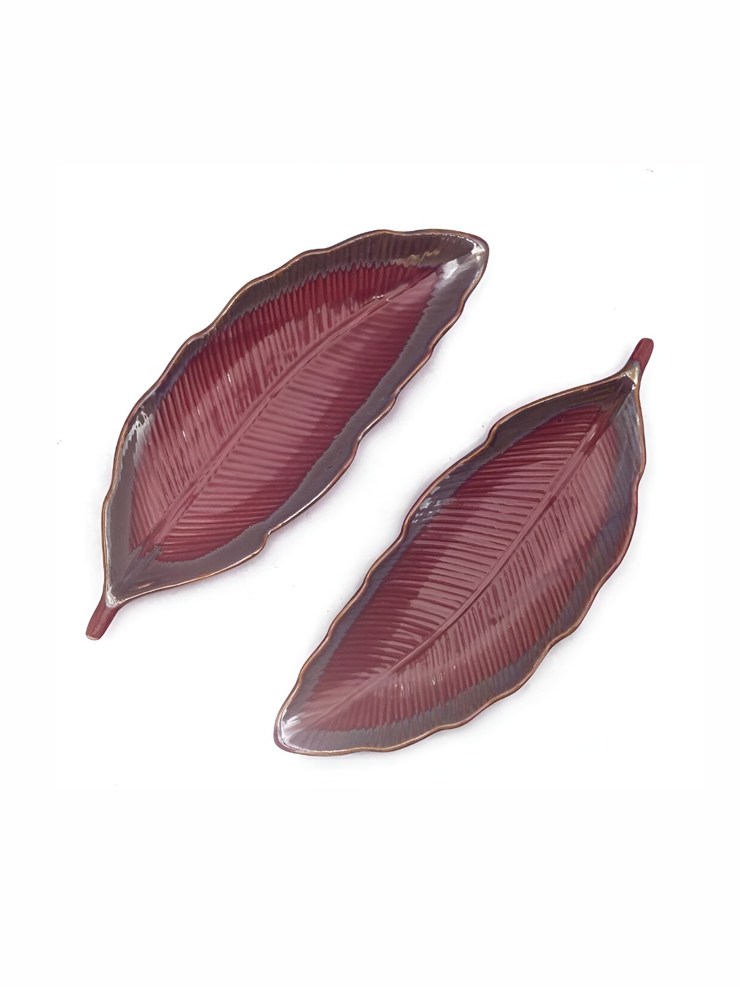 

Your Local Store Red & Brown 2 Pieces Printed Ceramic Glossy Platter