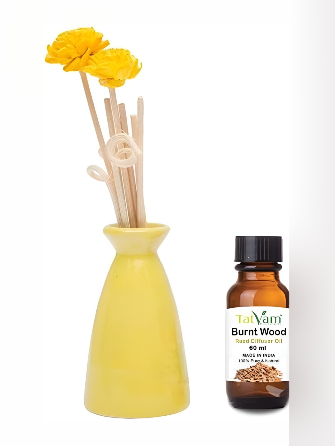 

Your Local Store Yellow 3 Pieces Ceramic Aroma Oil Diffuser 60 ML Each