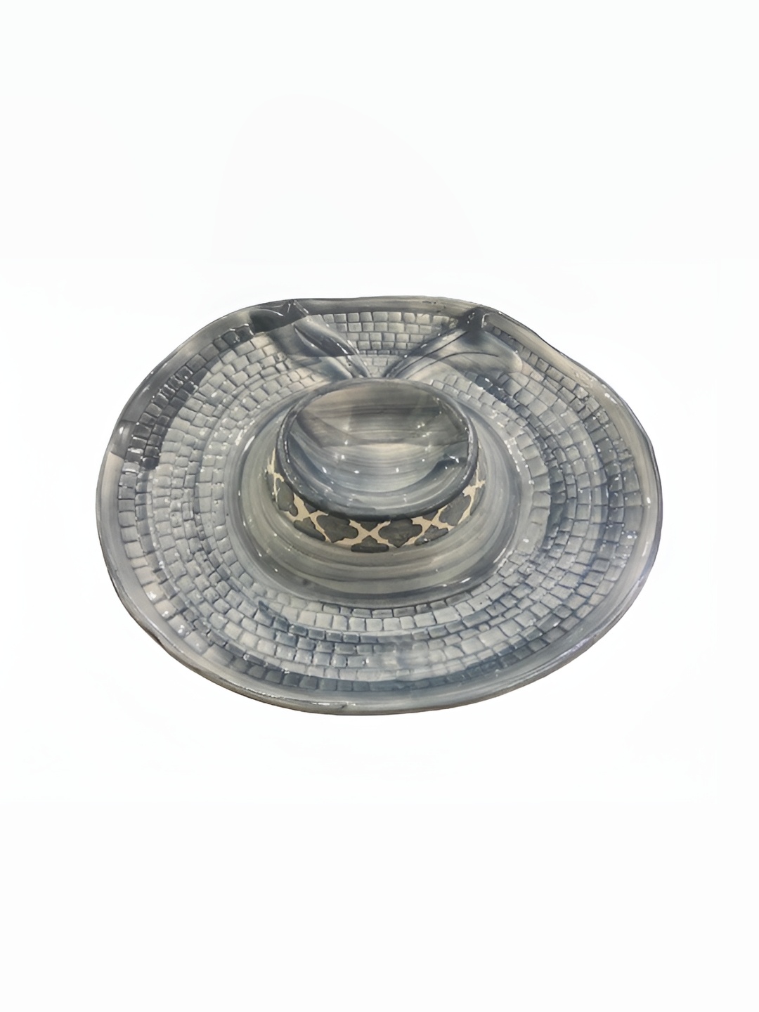 

Your Local Store Grey Ethnic Motifs Printed Ceramic Glossy Dinner Set