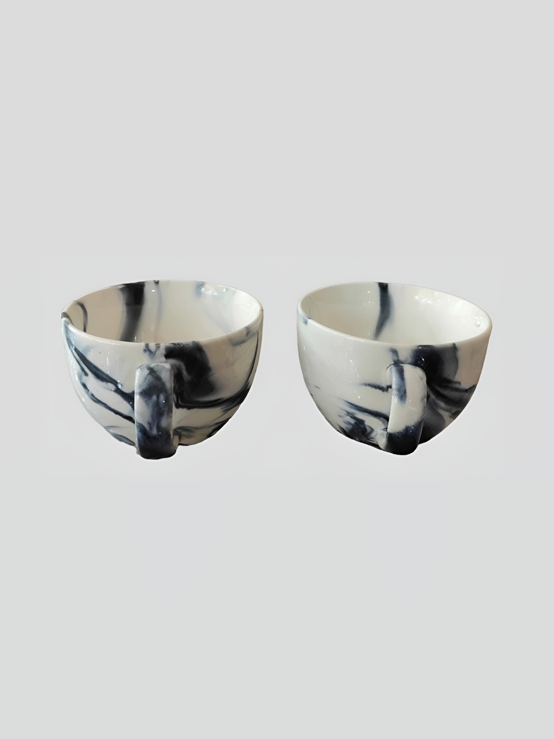

Your Local Store White & Blue 2 Pieces Ceramic Easy to Clean Serving Bowls