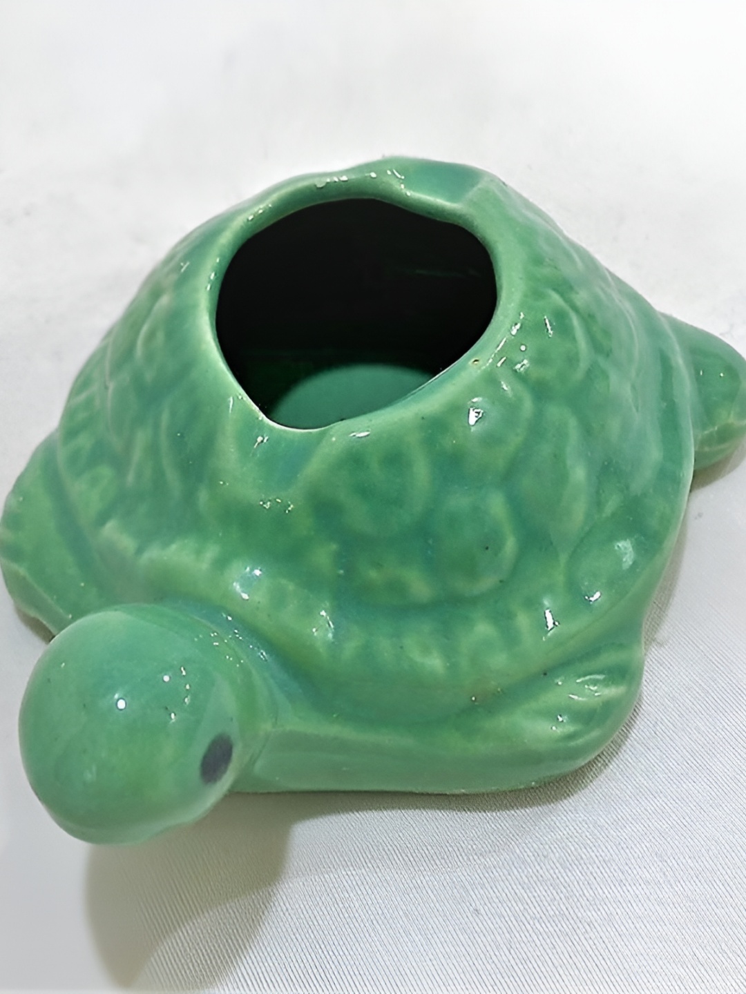 

Your Local Store Green Textured Tortoise Shaped Ceramic Ash-Trays