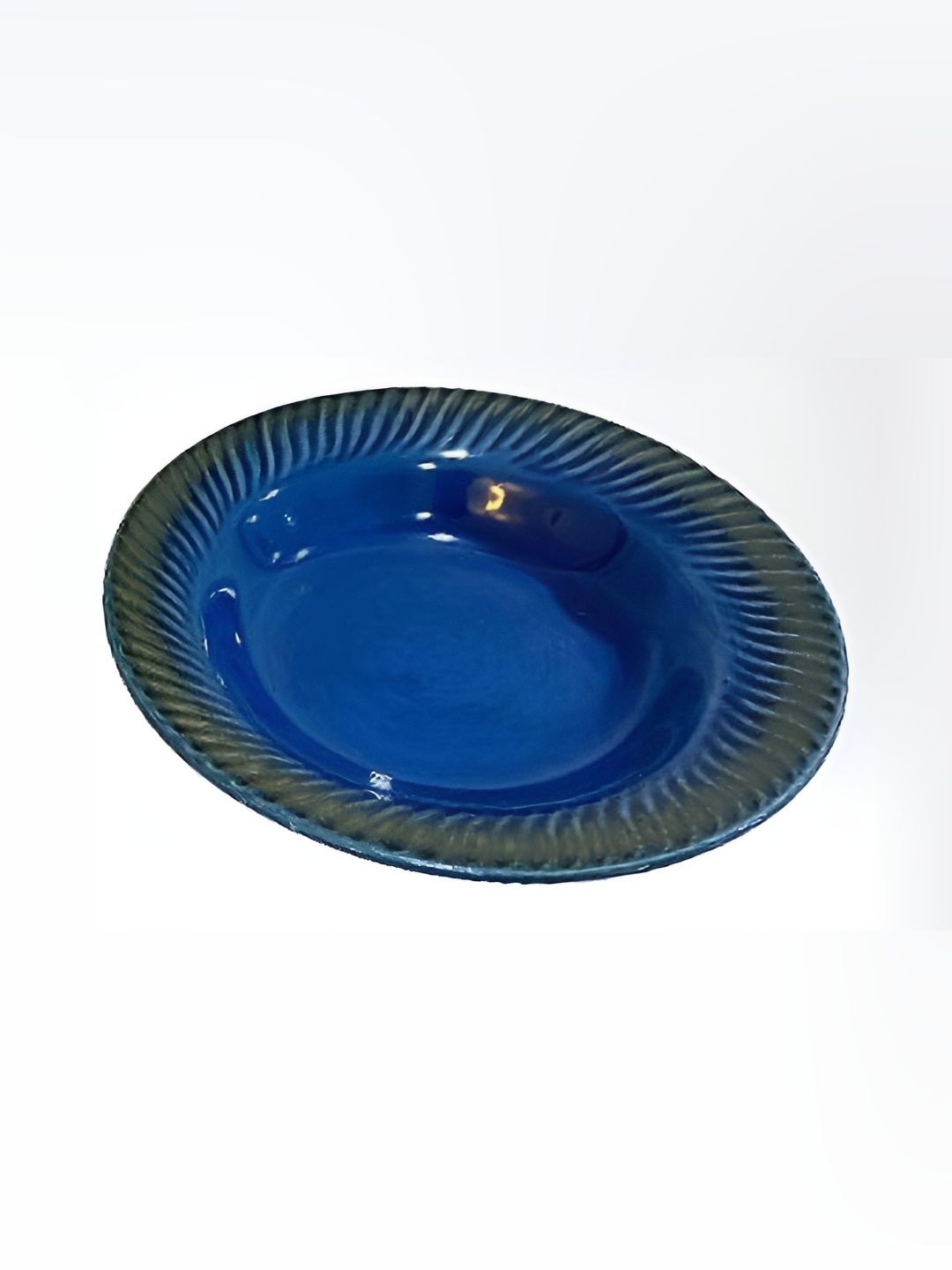 

Your Local Store Blue 2 Pieces Ceramic Glossy Dinner Set