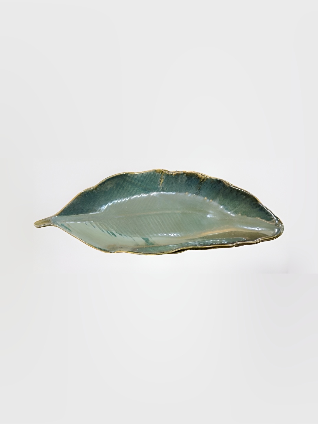 

Your Local Store Green 2 Pieces Textured Ceramic Glossy Platter