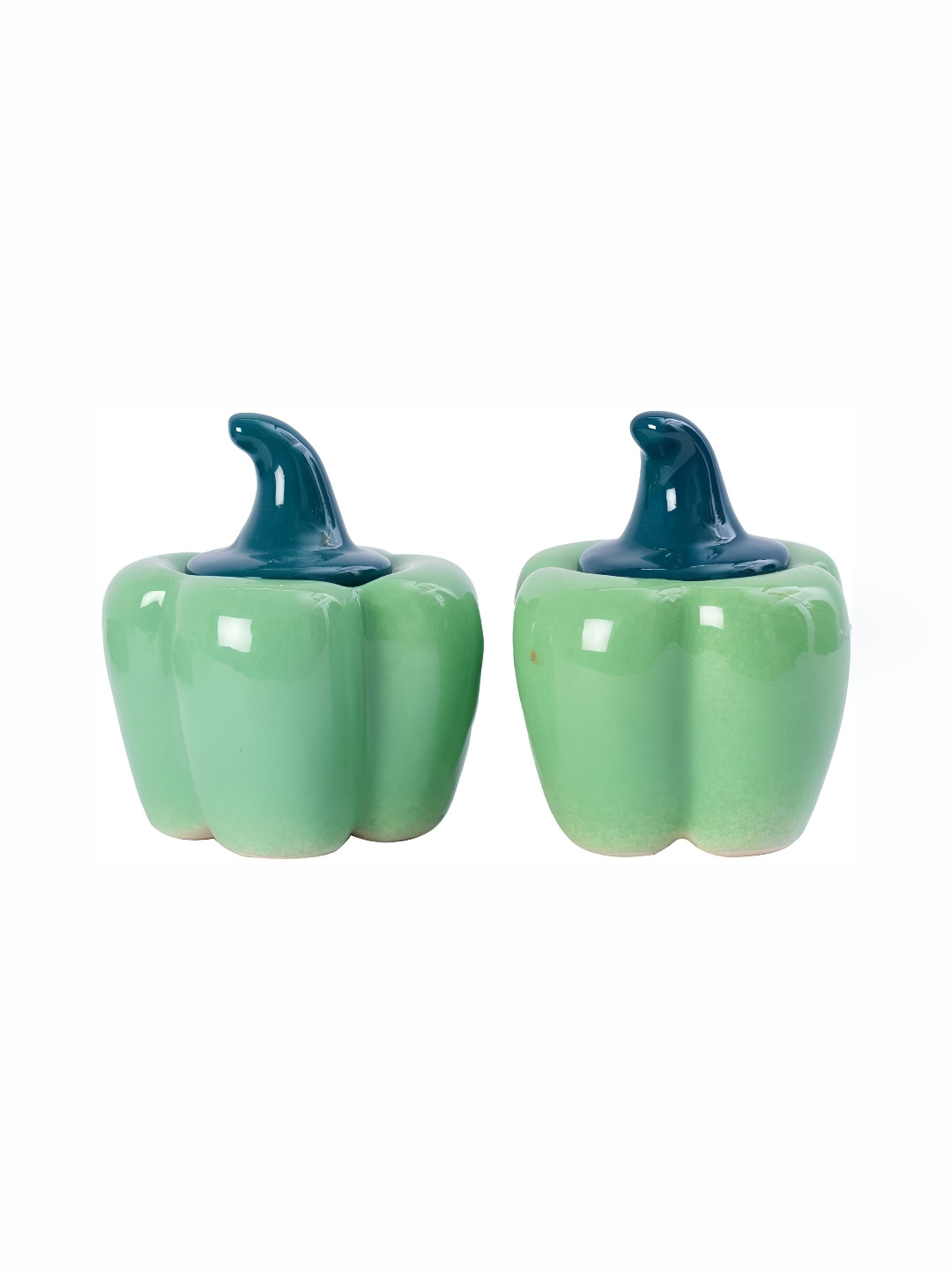 

Your Local Store Green 2 Pieces Ceramic Container