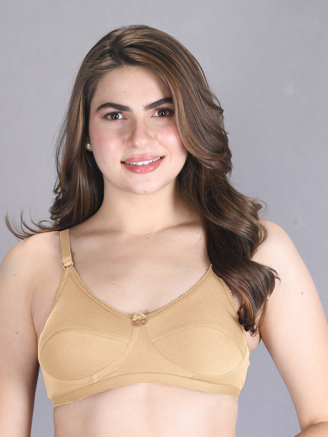 

LUX VENUS Everyday Cotton Bra - Full Coverage, Beige