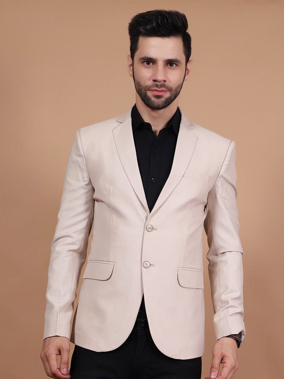 

Wintage Single-Breasted Blazer, Beige