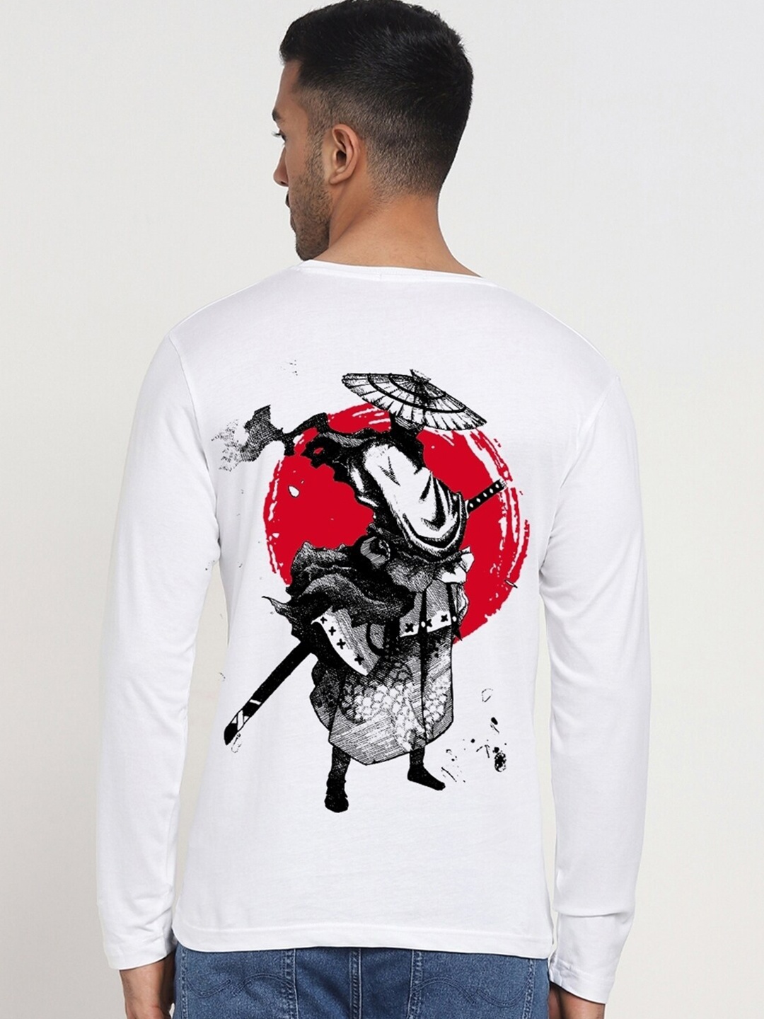 

Bewakoof Shogun Graphic Printed Pure Cotton T-shirt, White