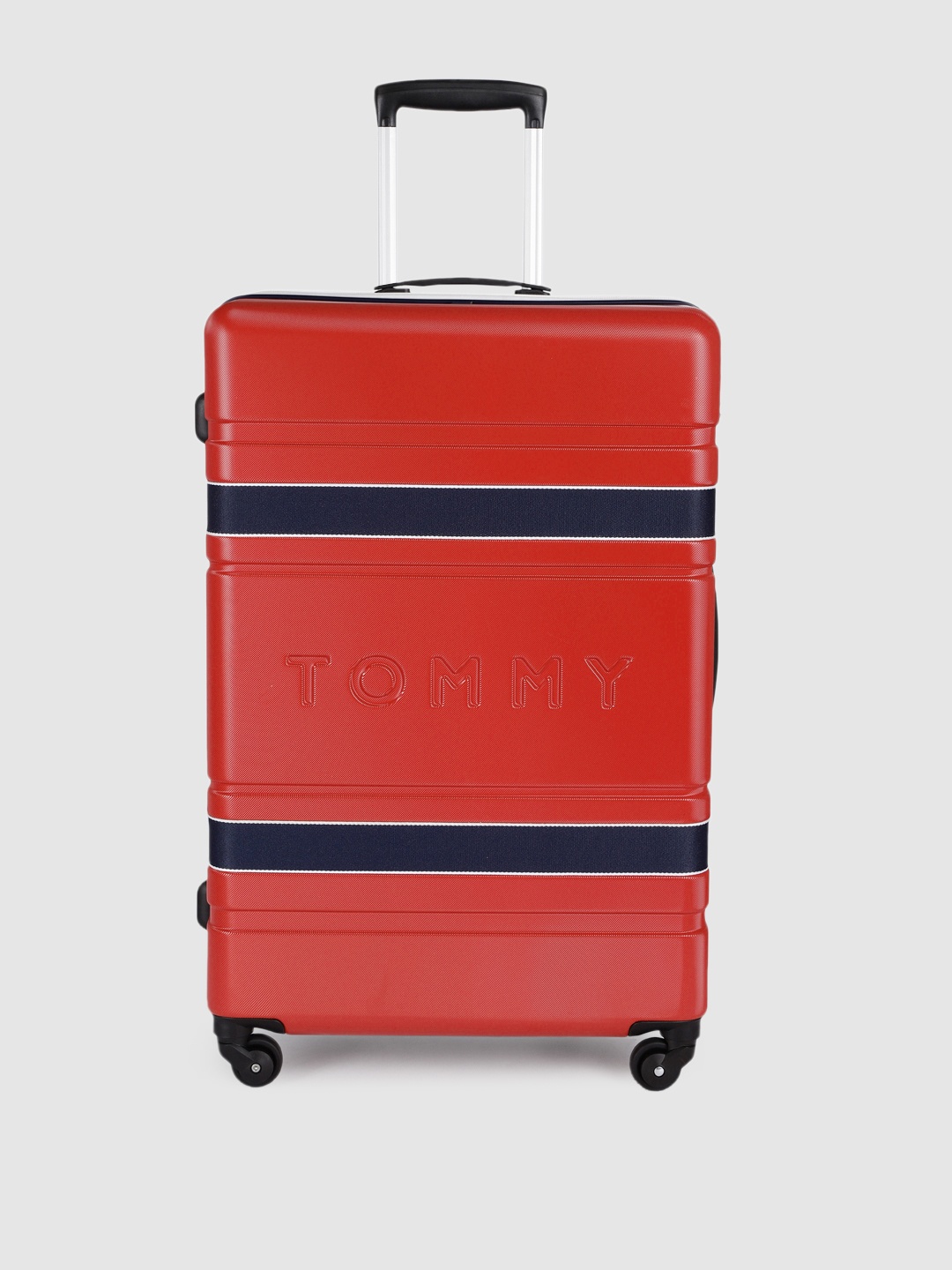

Tommy Hilfiger Las Vegas Textured Large Trolley Suitcase, Red