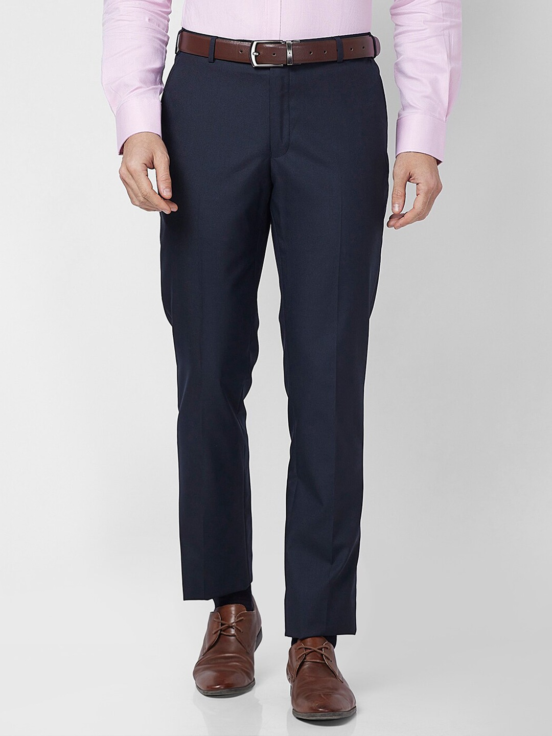

Park Avenue Men Mid-Rise Trousers, Blue