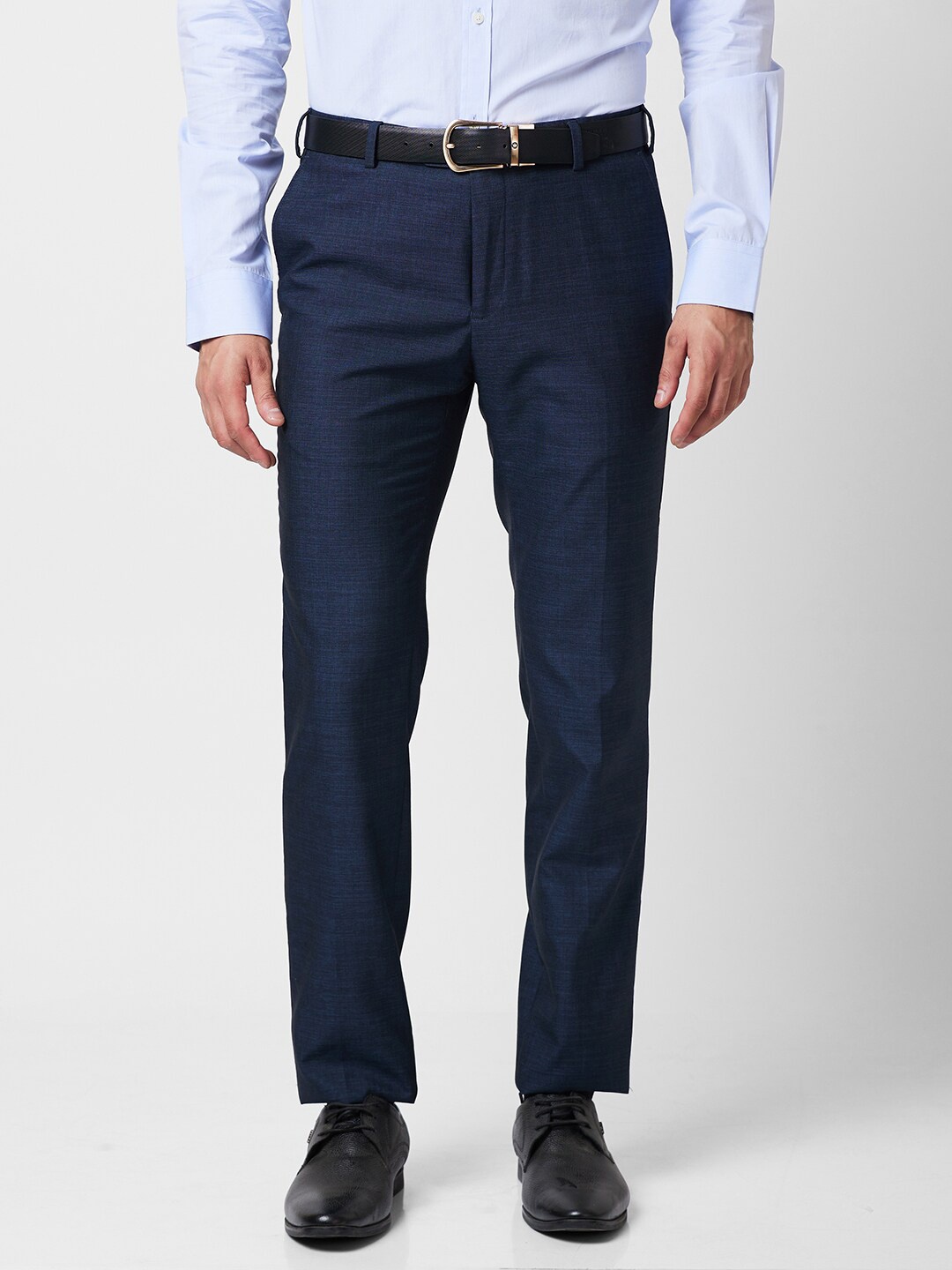 

Raymond Slim-Fit Formal Trousers, Blue
