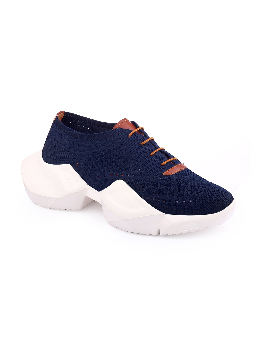 

Bxxy Men Texured Lace Up Sneakers, Blue