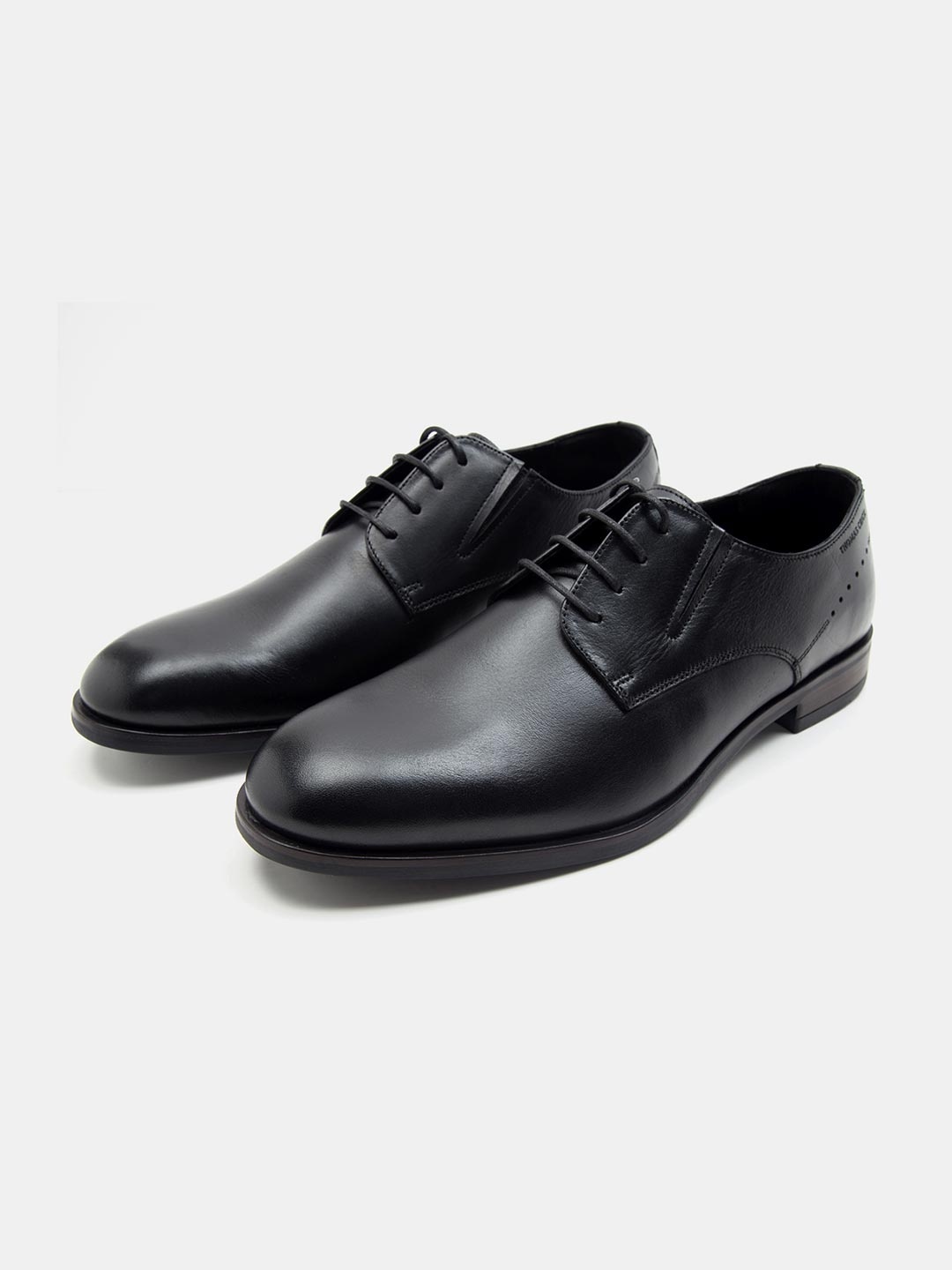 

THOMAS CRICK Men Leather Formal Derbys, Black