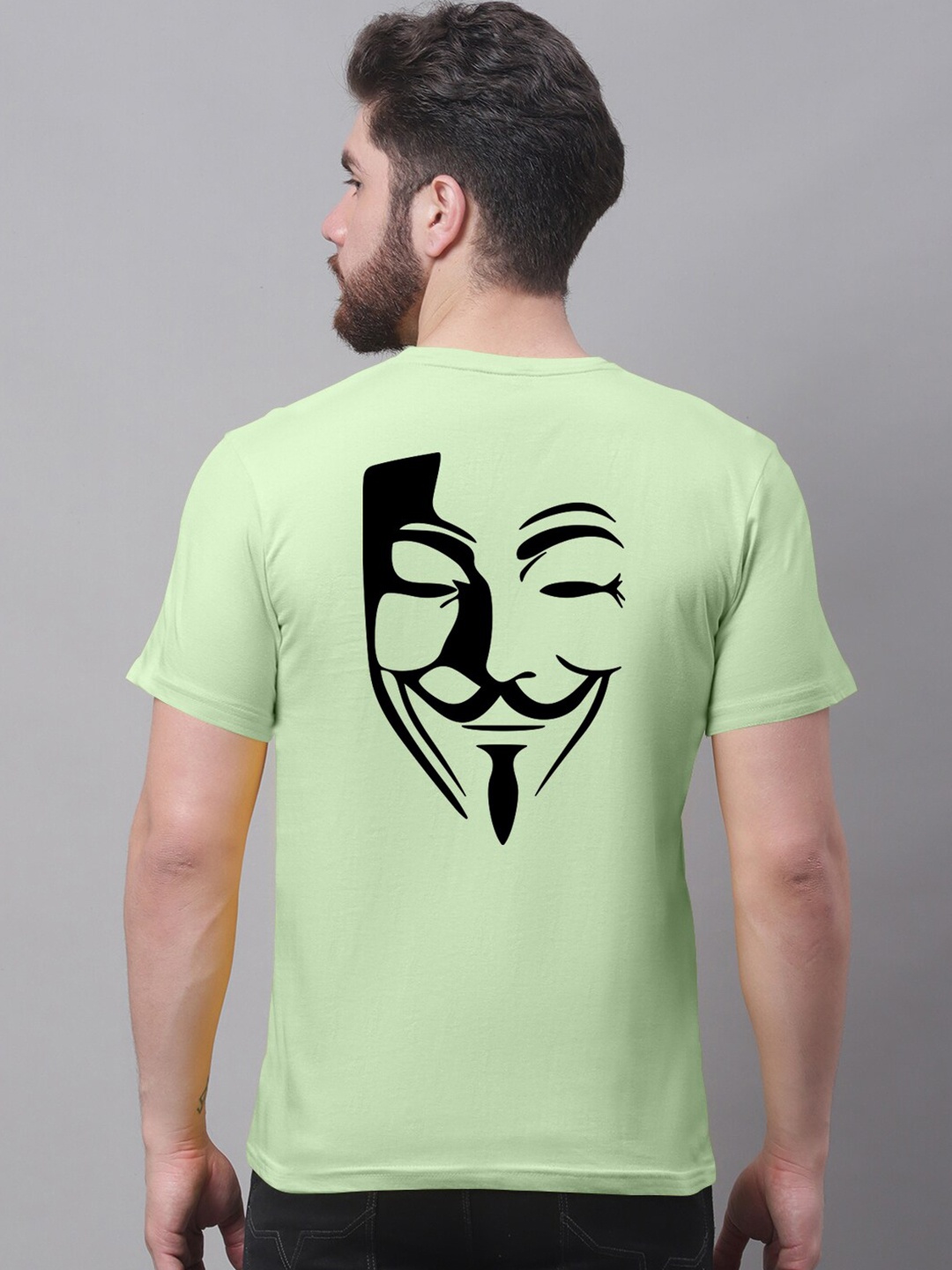 

Friskers Typography Printed Slim Fit Cotton T-shirt, Sea green