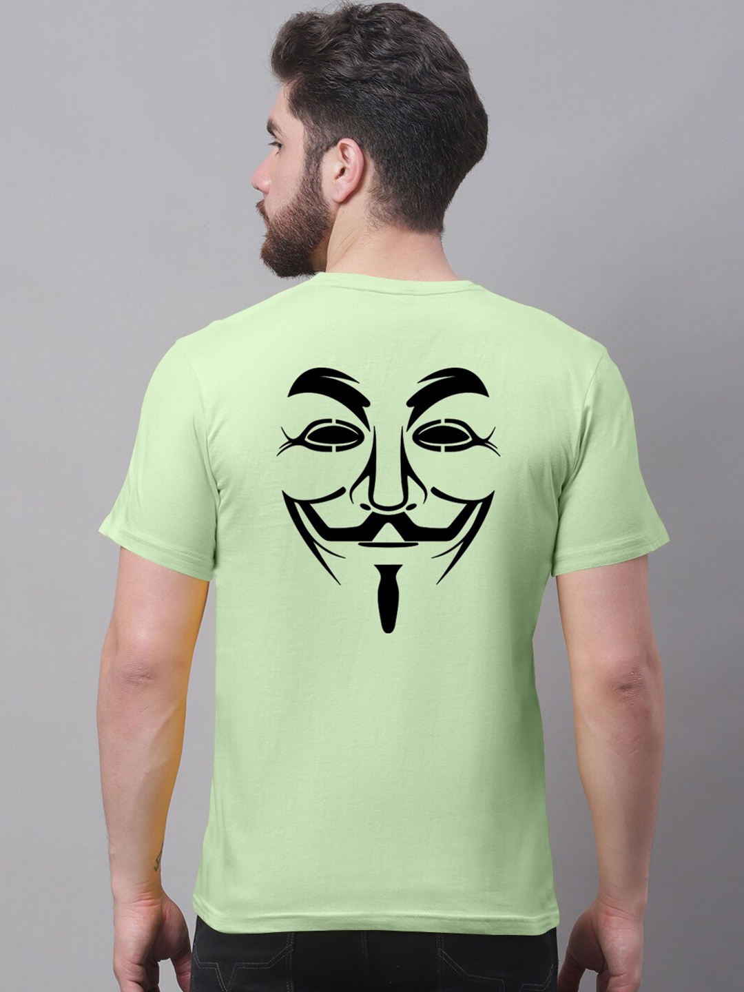 

Friskers Typography Printed Round Neck Cotton Slim Fit T-shirt, Sea green