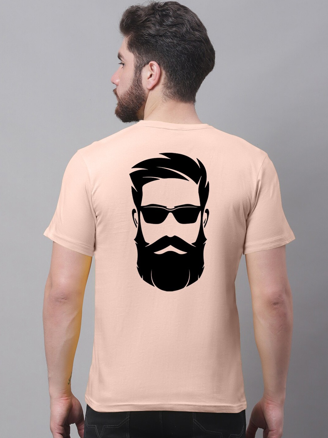 

Friskers Typography Printed Cotton Slim Fit T-shirt, Coral