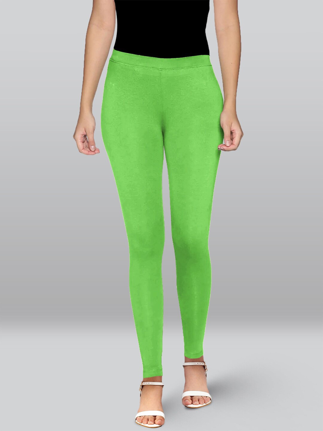 

LYRA 4-Way Stretch Ankle Length Leggings, Green