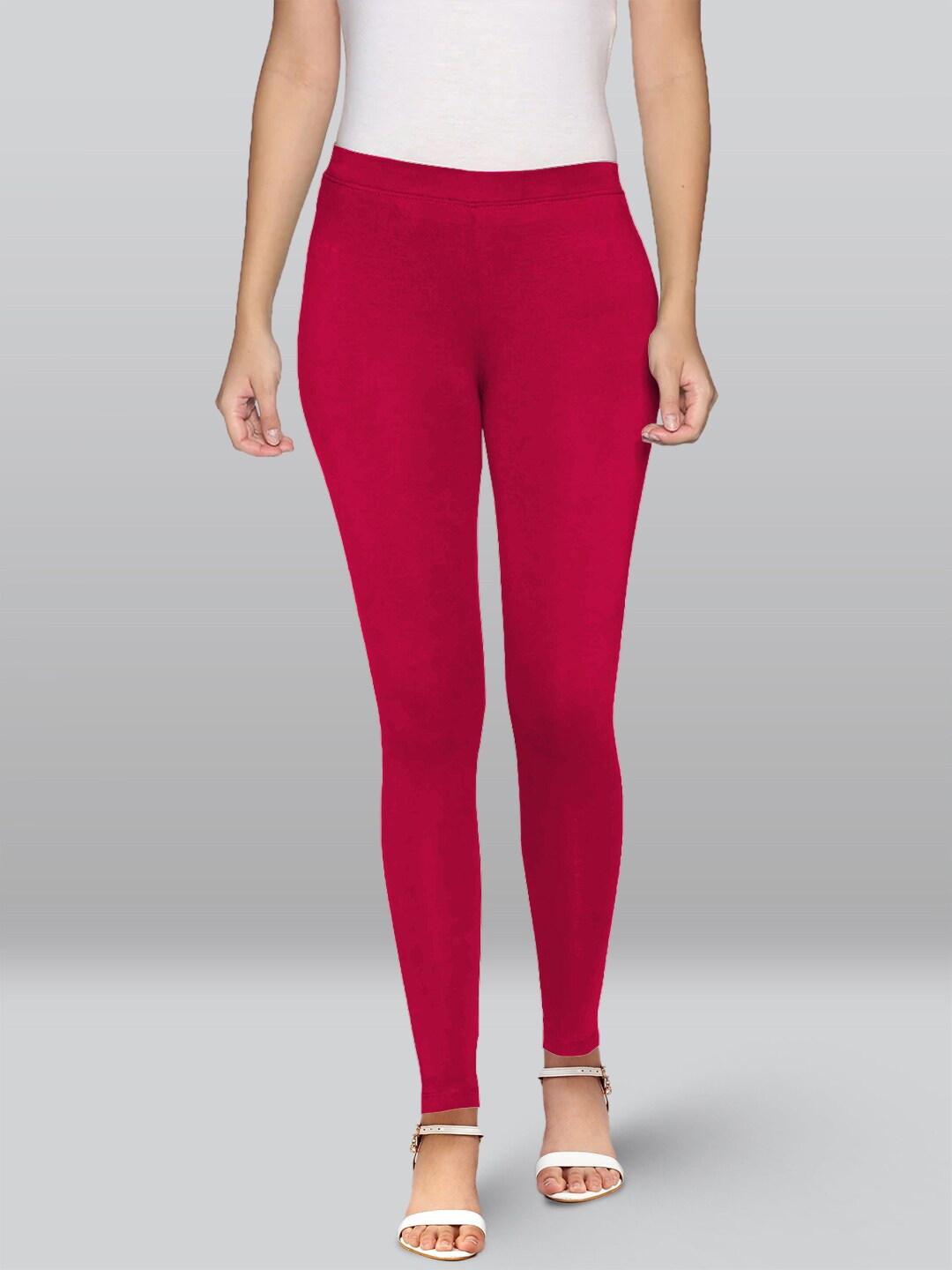 

LYRA 4-Way Stretch Ankle Length Leggings, Magenta