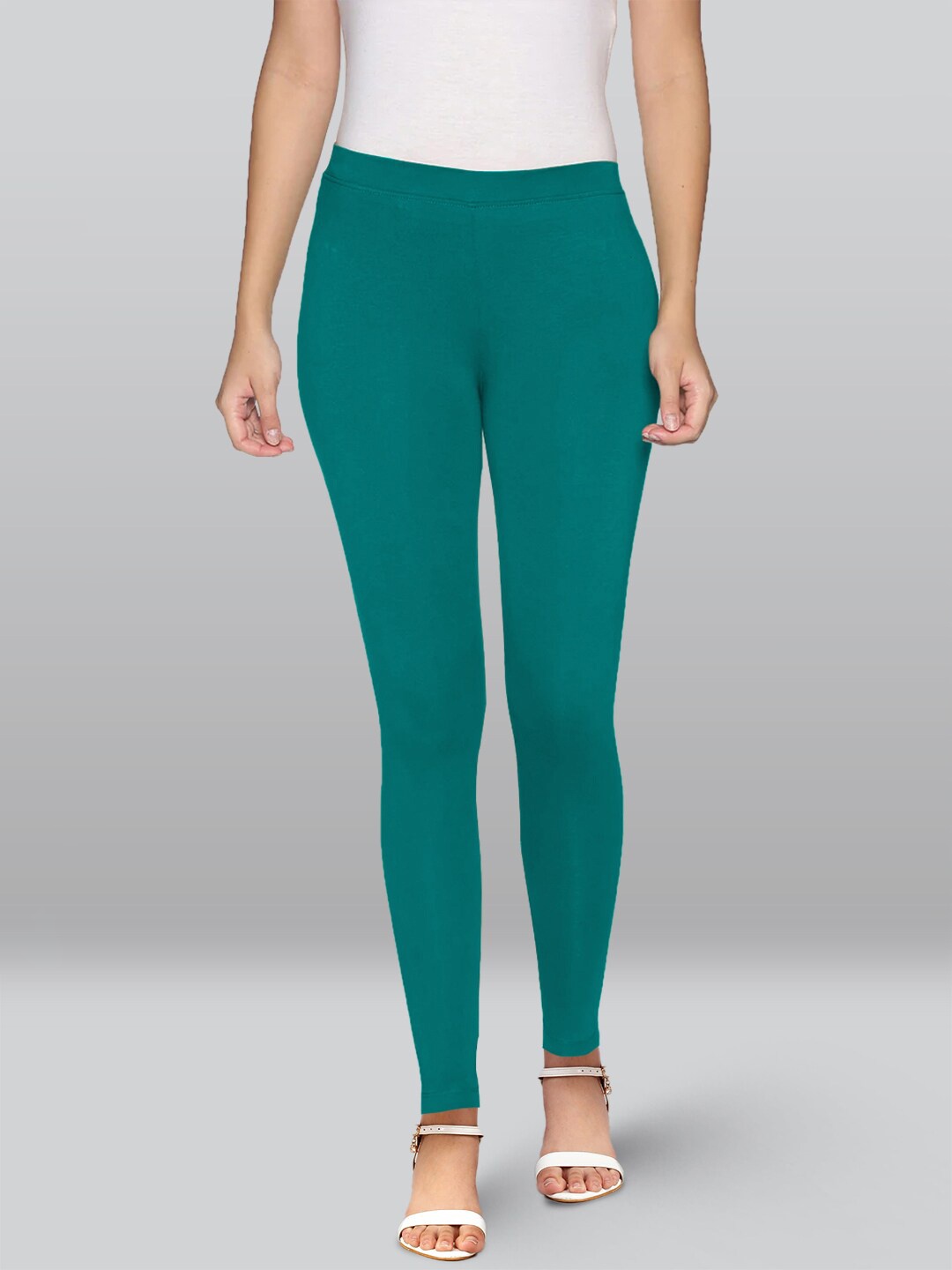 

LYRA 4-Way Stretch Ankle Length Leggings, Teal