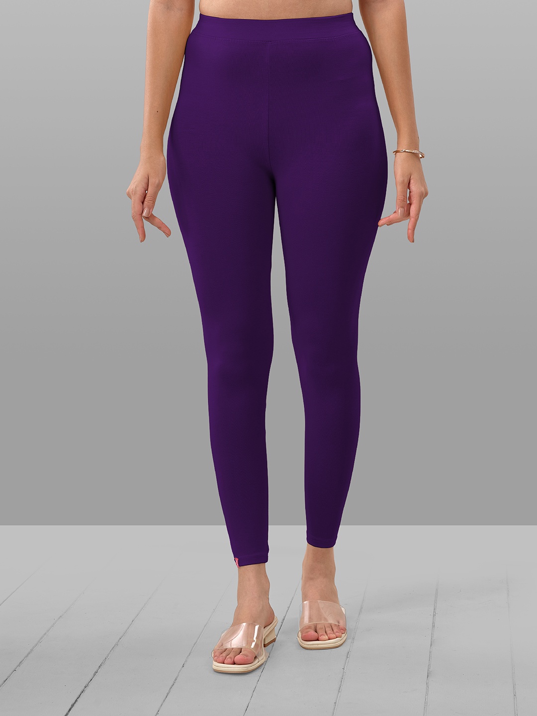 

LYRA 4-Way Stretch Ankle Length Leggings, Purple