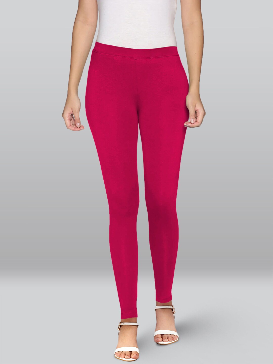 

LYRA 4-Way Stretch Ankle Length Leggings, Pink