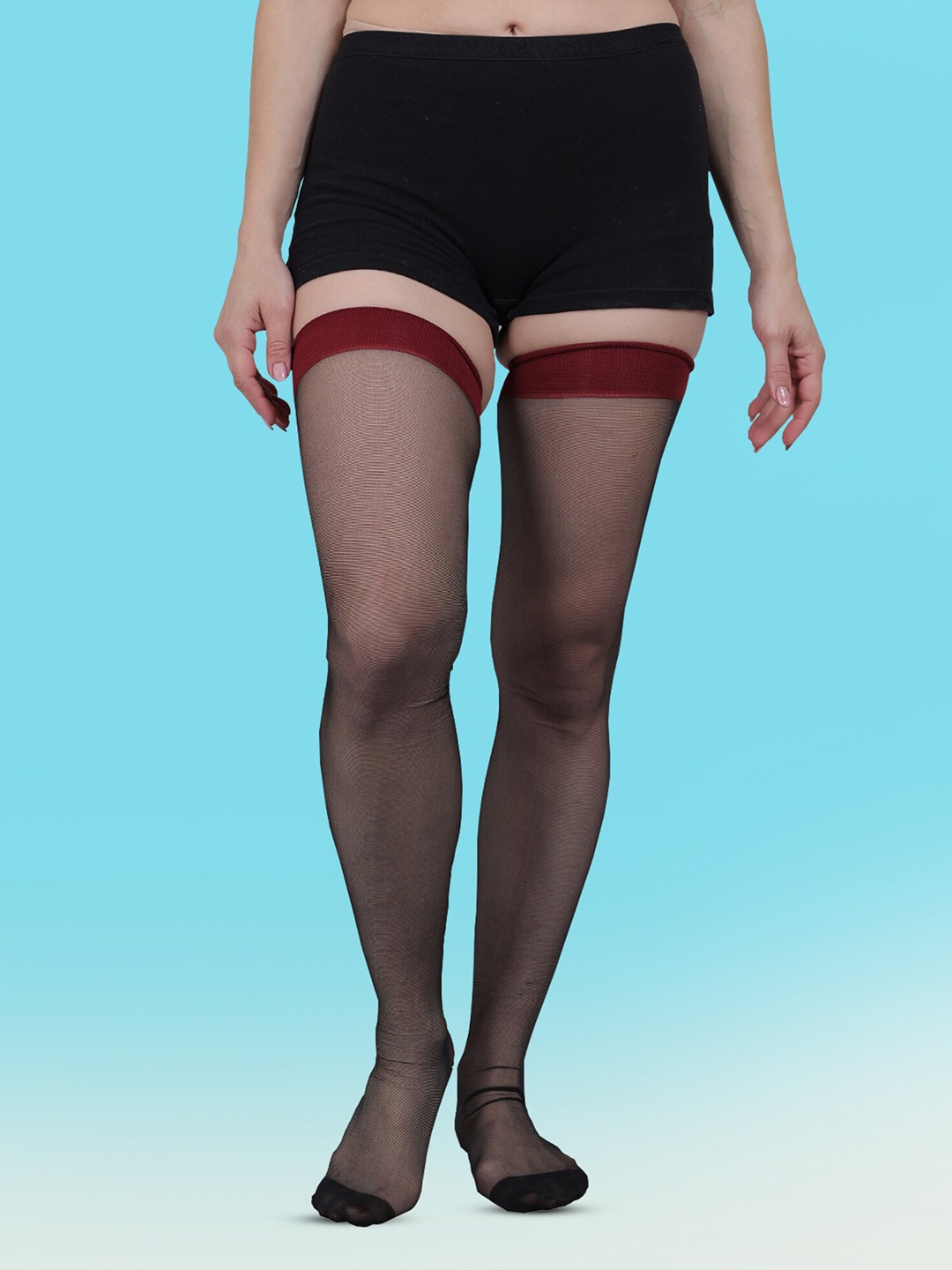 

COLOR STYLE Stretchable Stockings, Black
