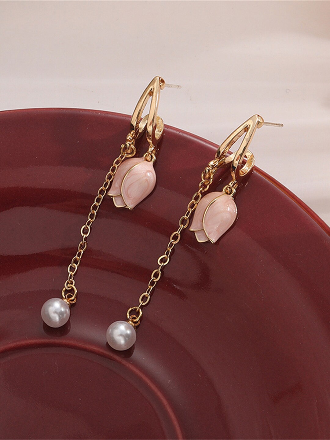 

FIMBUL Gold Plated Stainless Steel Drop Earrings