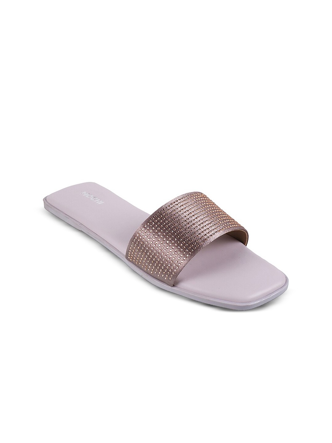 

Mochi Embellished Open Toe Flats, Purple