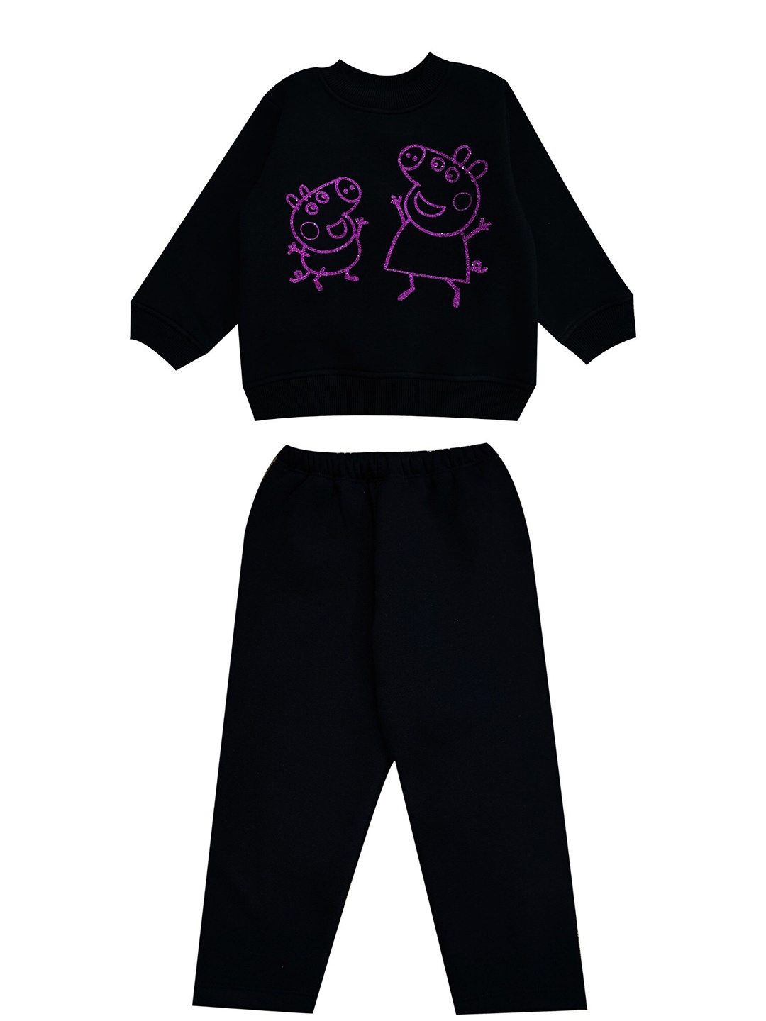 

shopbloom Kids Peppa Pig Printed Pure Cotton T-shirt with Pyjamas, Pink