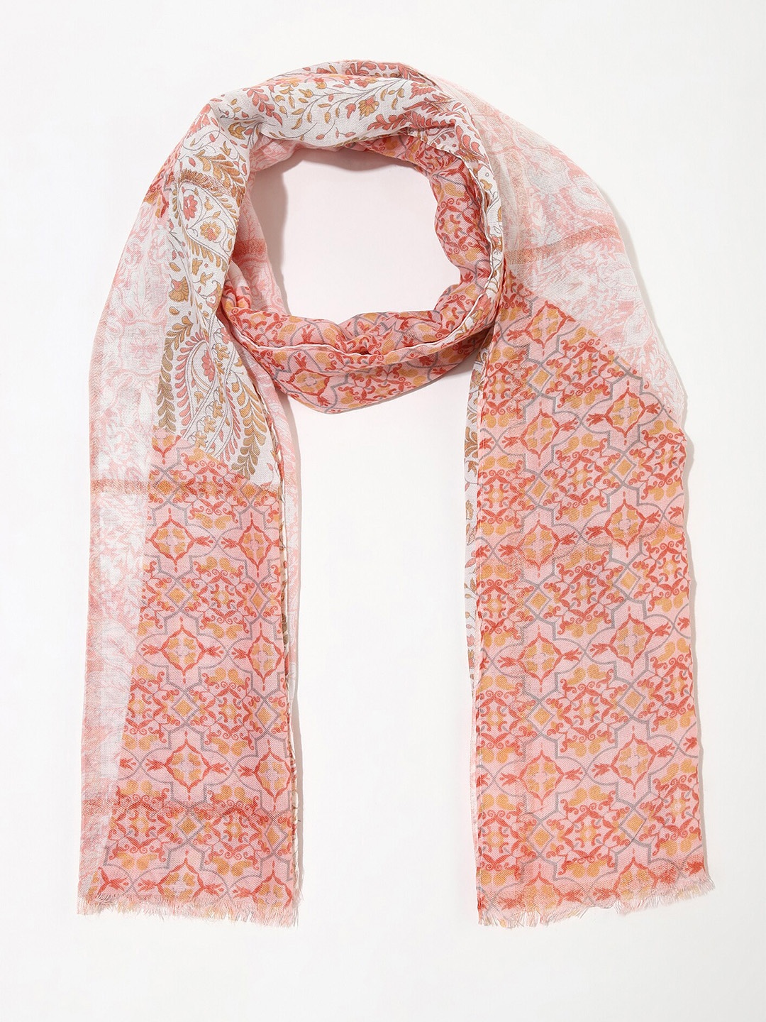 

LULU & SKY Floral Printed Scarf, Pink