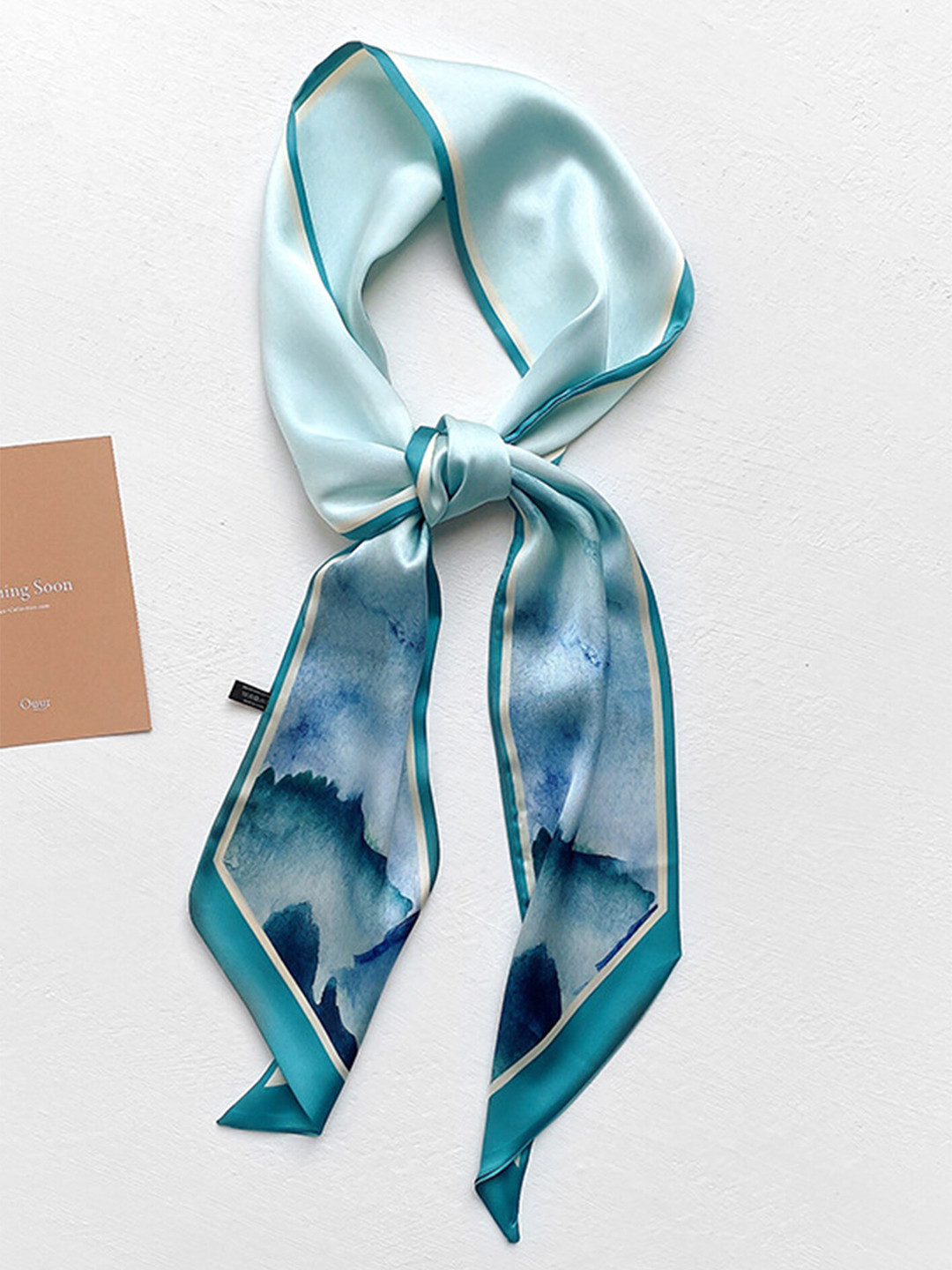 

LULU & SKY Women Blue Printed Scarf