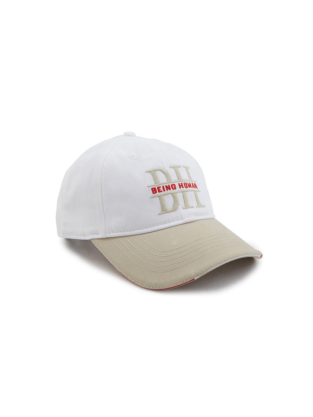 

Being Human Men Embroidered Baseball Cap, White