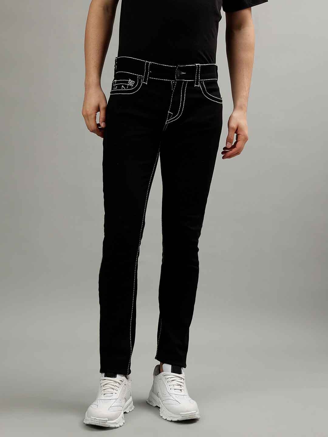

True Religion Men Big T Rocco Slim Fit Clean Look Stretchable Jeans, Black