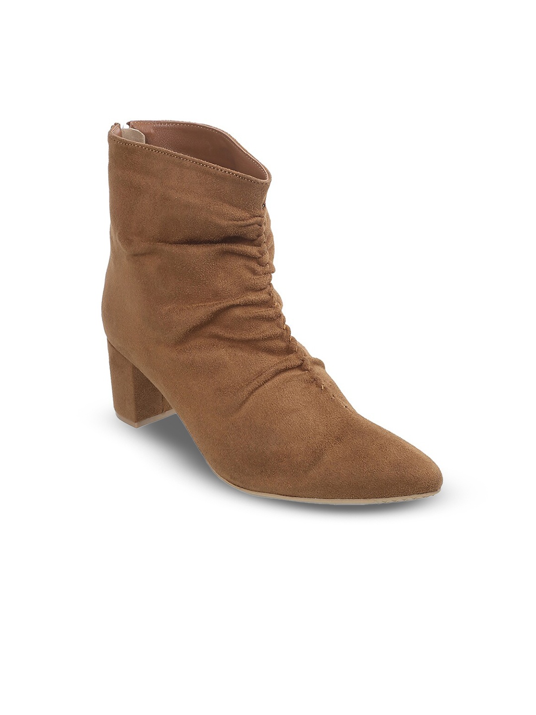 

Mochi Pointed Toe High-Top Boots, Brown