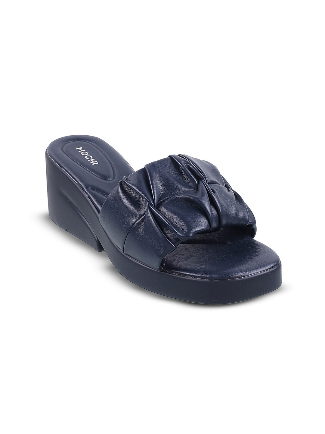

Mochi Open Toe Wedge Heels, Blue