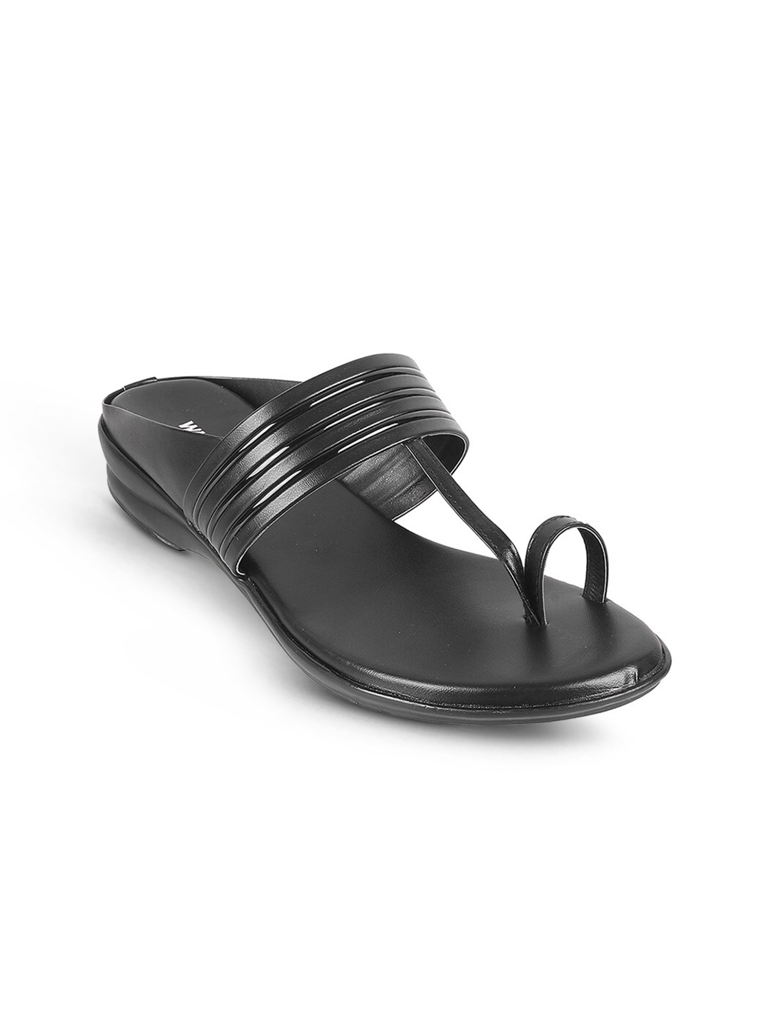 

WALKWAY by Metro Striped Embellished One Toe Flats, Black
