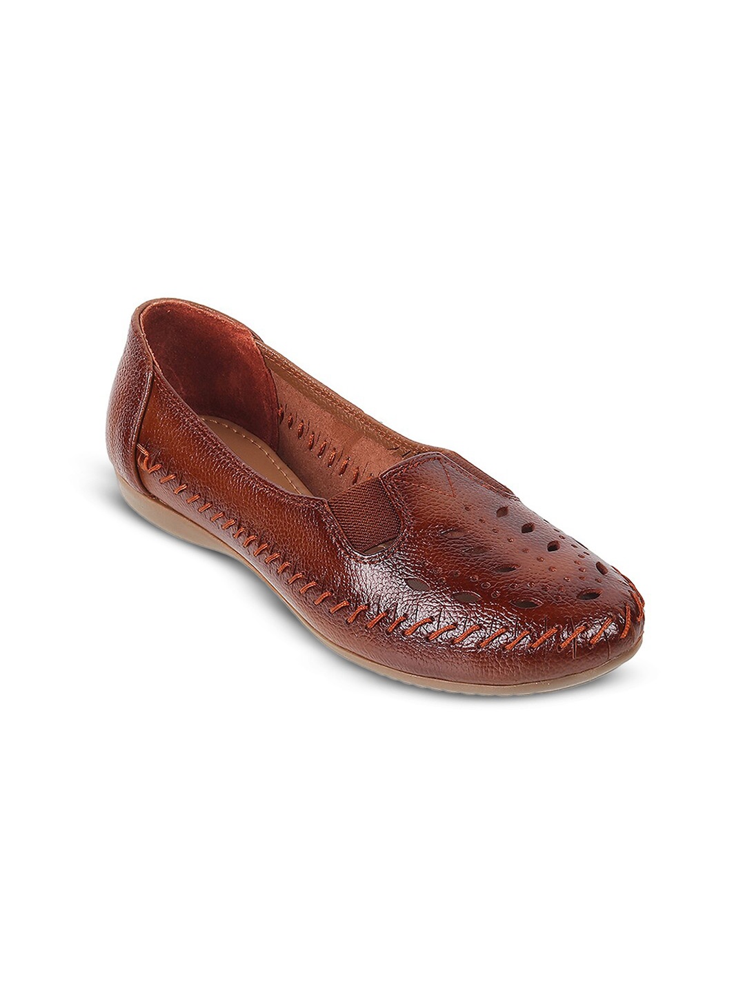 

WALKWAY by Metro Women Textured Leather Loafers, Tan